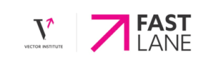 Vector Institute Fast Lane logo with upward arrow in pink.